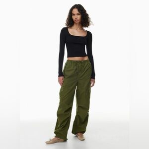 Aritzia HomeStretch Squareneck Waist Longsleeve